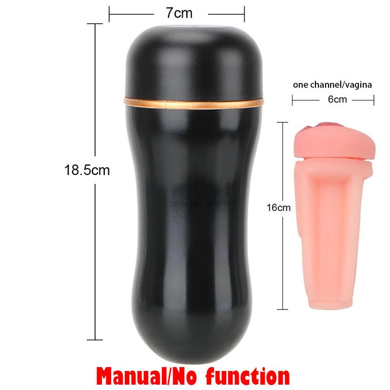 18+ Male Masturbator Penis Pump Vibrator Adult Endurance Exercise Artificial Vagina 10-Speed Penis Delay Trainer Sex Toys For Men