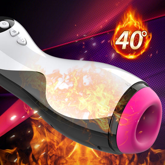 Smart Heating Vaginal Masturbator Male Sex Toy 18+