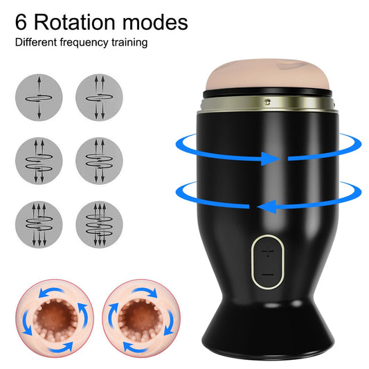 2022 New Automatic Rotating Male Masturbator Glans Trainer Oral Sex Vagina Masturbation Cup Sex Toy for Men Adult Product 18