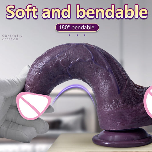 Large Black Silicone Dildo Suction Cup Realistic Penis Toy Fake Dildo Lesbian Sex Toys for Men Women Adult 18+