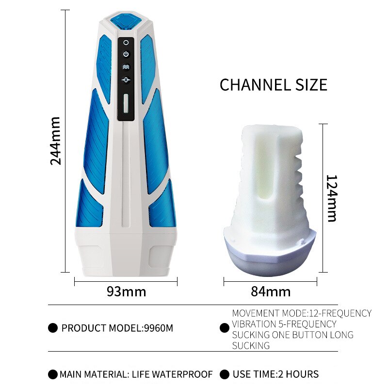 Vibrator for Men, Vibrating Sex Toy for Vagina Pocket Vacuum Exerciser