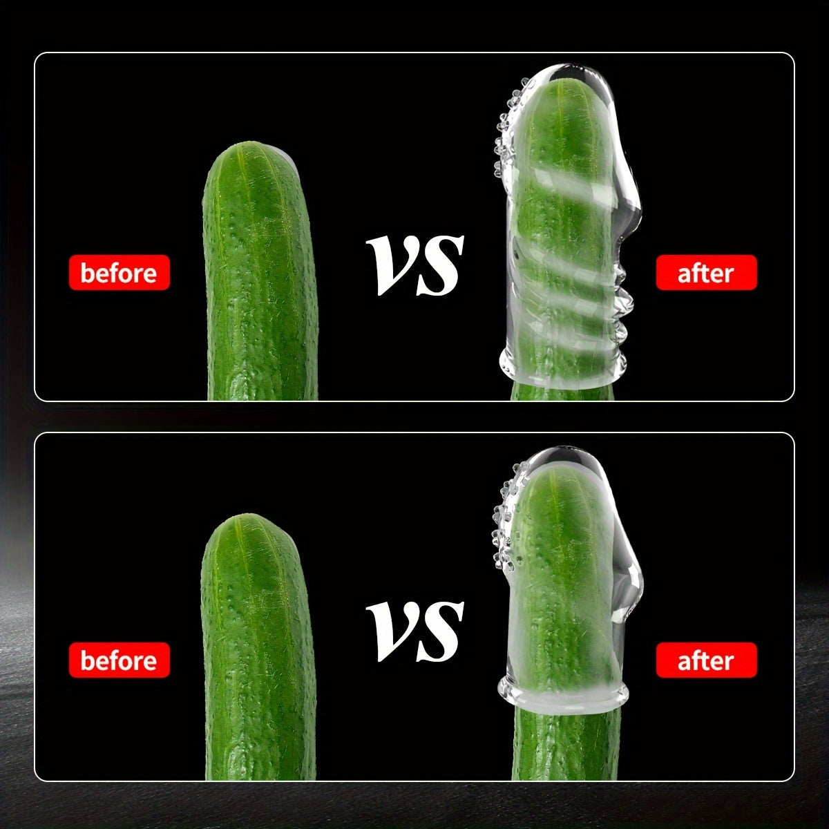2pcs Transparent Permanent Empty Penis Sleeve. Soft Elastic TPE Material. Delayed Ejaculation Penis Ring. Reusable Dildo Penis Sleeve. Granular Texture Penis Extender. Physical Sensitivity Reduction. Penis Expansion For Men And Couples To Use Sex Toy