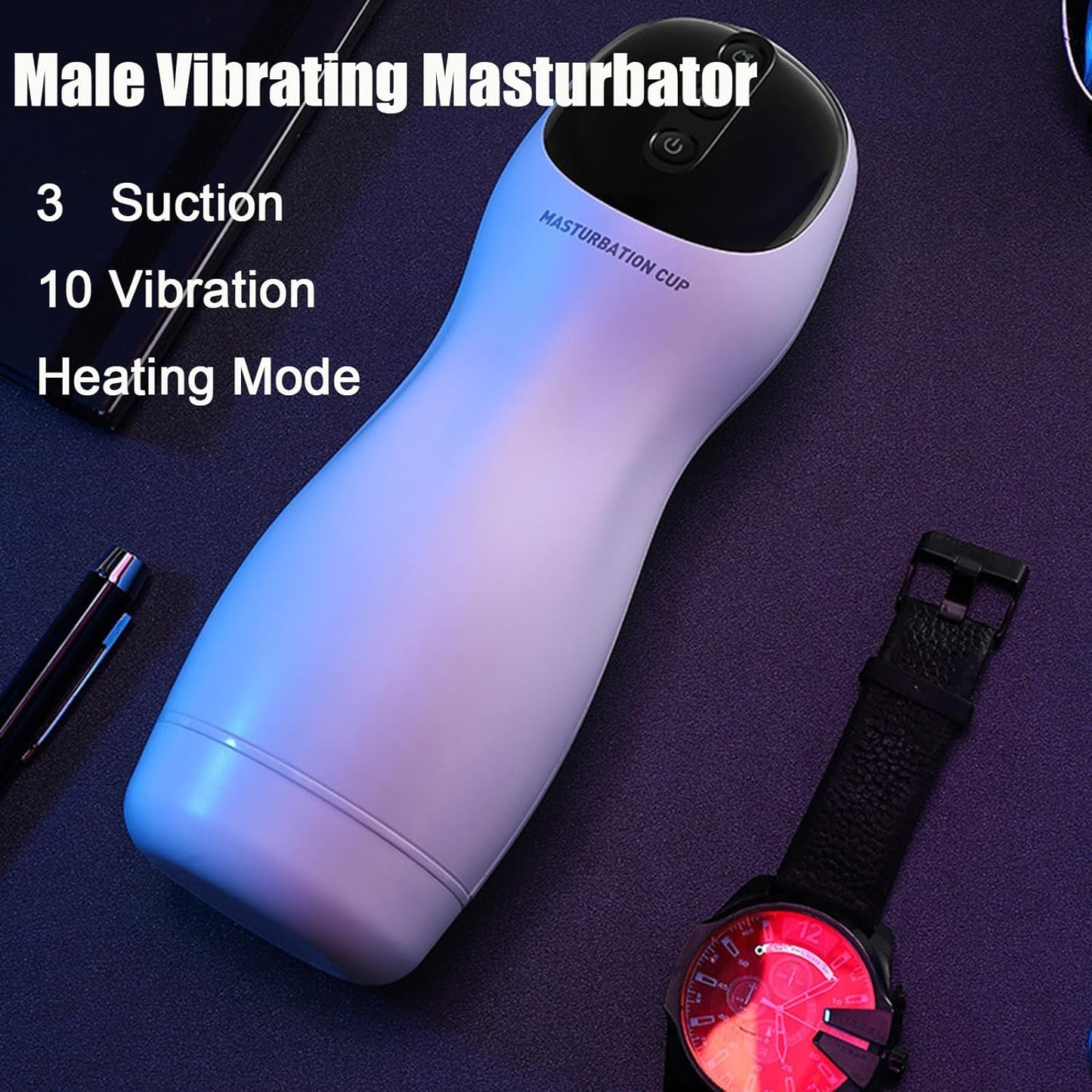 Automatic Male Masturbation Adult Toys Men Realistic Stroker with Vibrating & Thrusting Modes Male Vibrating Sucking Pocket Pussy Masturbator Stroking Toy Adult Sex Toys for Men