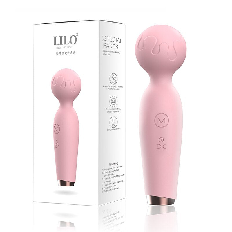 AV Woman Massage Stick, Rechargeable Clitoral Stimulator, Cute Microphone-shaped Mini Vibrator, Magic Wand Vibrators for Women