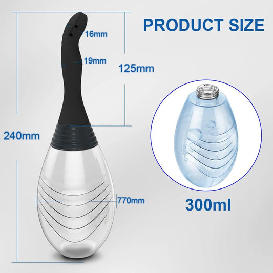 Anal Butt Plug Cleaner Health Enema Rectal Shower Vaginal Enemator Intimate Goods Anus Sex Toy Tool for Women Men Adult Rinser