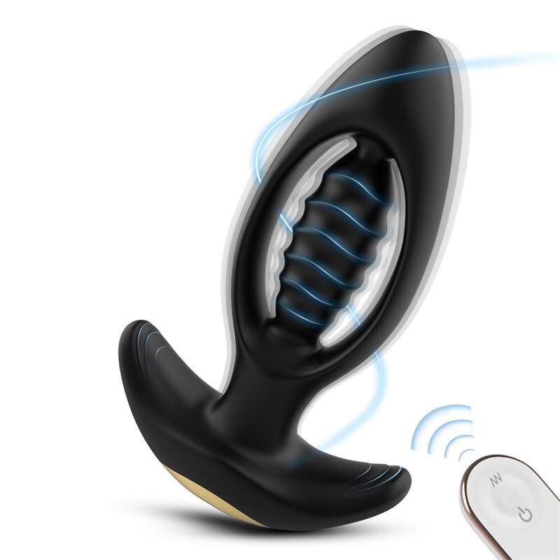 Vibrating Butt Plug Dildo Vibrator Wireless Remote Control Anal Plug G-Spot Stimulator Sex Toy for Men/Women