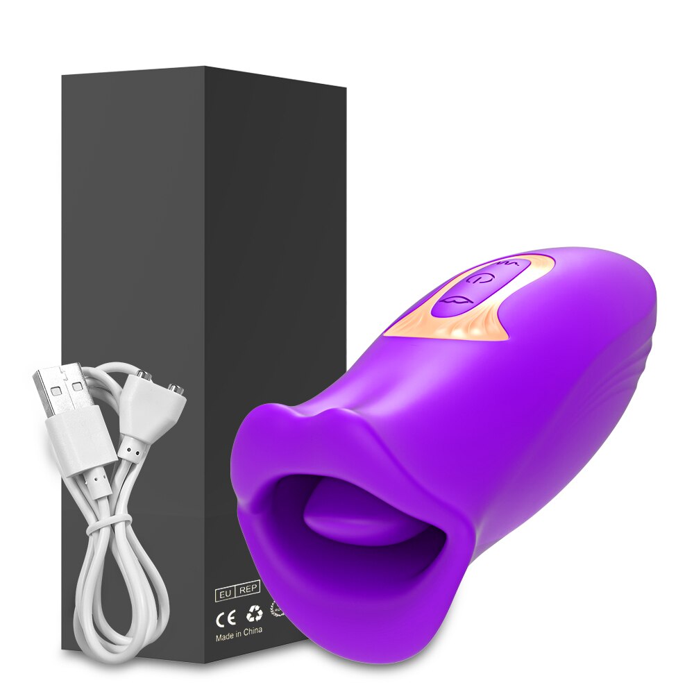 Clit Lick Vibrator, Female Sex Toy for Women, Biting Mouth, Oral Clitoris Stimulator, Nipple Sucker, Orgasm Device, Female Masturbator