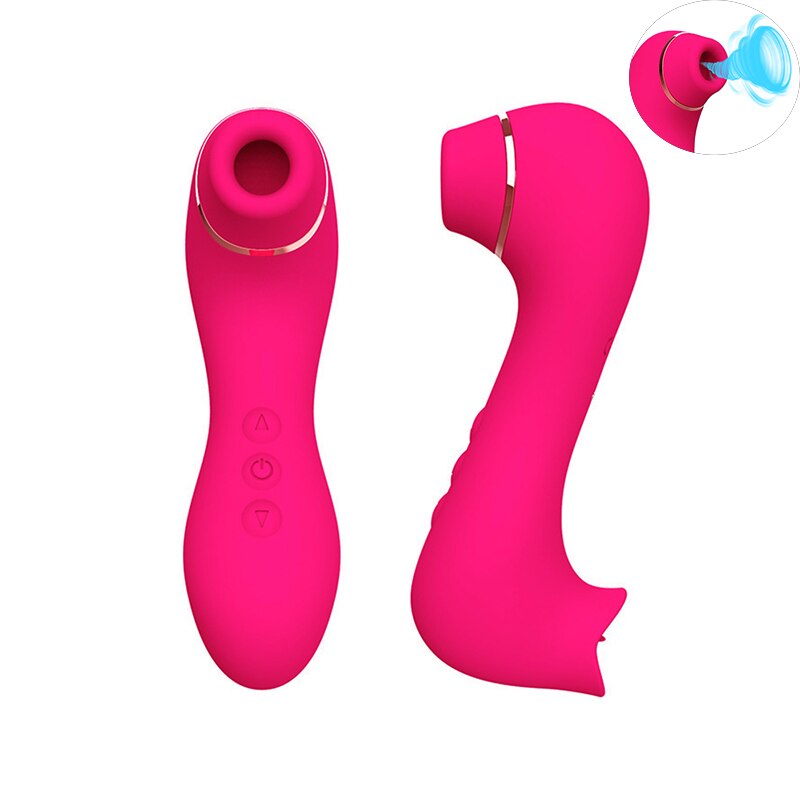 Clitoris Sucker Sex Sucking Toys Vibrator Powerful Clitoris Blowjob Tongue Stimulator Nipple Vagina Pussy Pump Sex Toys for Women