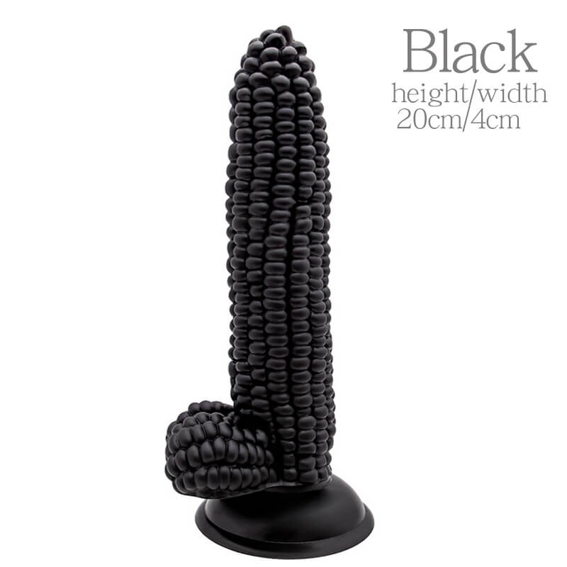 ข้าวโพดซิลิโคนจริง Dildo Anal ปลั๊กดูดถ้วยผัก Dildo เพศของเล่นสำหรับผู้หญิงช่องคลอดนวด G-Spot masturbator ดี