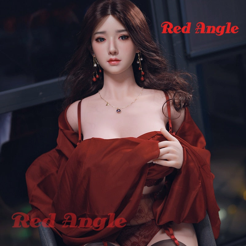 Red Angle Silicone Sex Doll Sexy Chubby Big Boobs Ass Full-Grown Body Hot Beauty Pussy Vagina Anus Lifelike Love Toy for Men