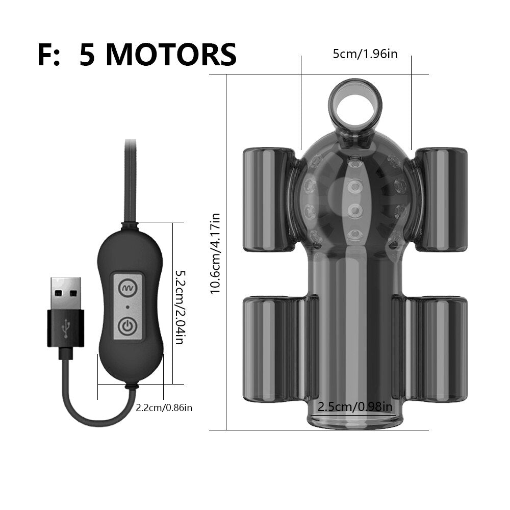 ที่มีประสิทธิภาพ Glans Vibrator ชาย Penis Trainer แขนเซ็กซ์ทอยสำหรับชายอวัยวะเพศชาย Delay Ejaculation ชาย Masturbation 20ความเร็ว