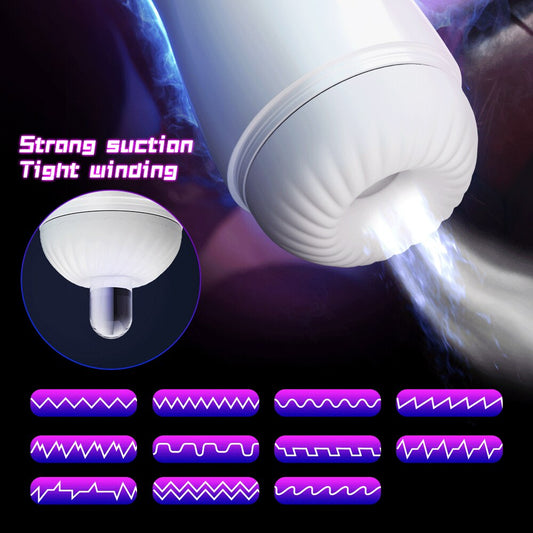 Automatic Blowjob Vibrator Real Suction Vaginal Pussy Masturbator for Men, 18+ Adult Sex Toys for Men