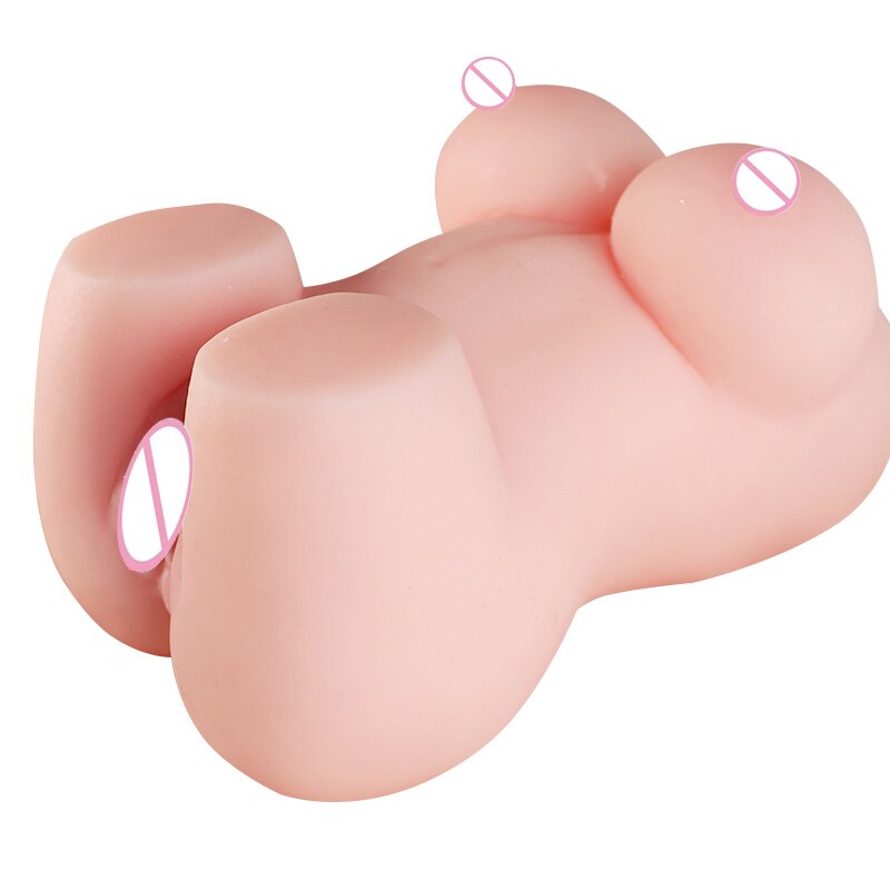 Mini Sexy Yoga Rubber Doll for Women Big Breasts Anal Vaginal Real for Men