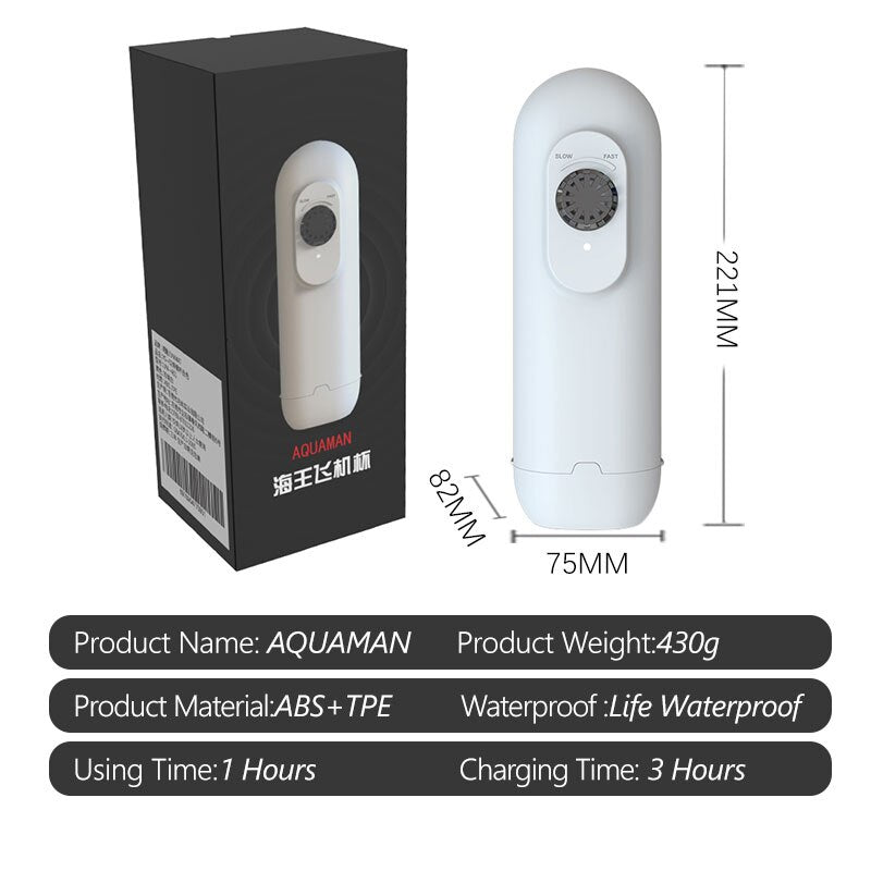 Automatic Male Masturbator Thrusting Telescopic Cup for Male Penis Training Stimulation, Soft Textured Vagina Sex Toy for Adults