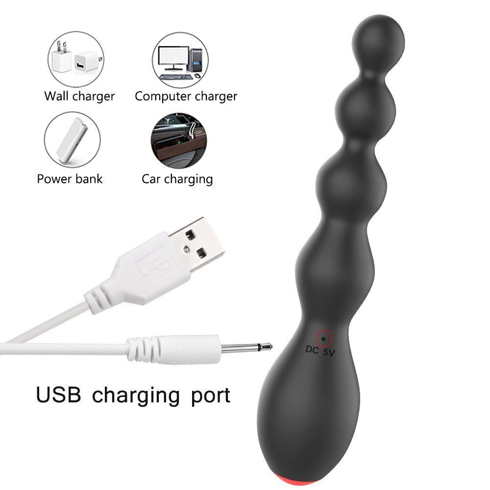 OLO Anal Beads Vibrator Prostate Massager 10 Speed Erotic Sex Toy for Women Clitoris Stimulator Vibrating Butt Plug