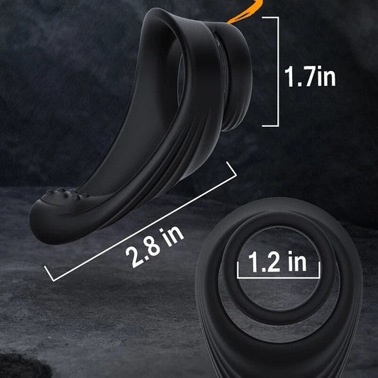 Penile ring, men's ring, couple's ring, delay ejaculation ring, scrotum tie, sex lock ring, sex toy for men, erection, prostate massager