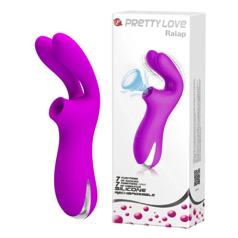 Pretty Love Sucking Vibrator Nipple Clit Sucker Clitoris Stimulator G-Spot 7 Speeds Sucker Vibrator for Women Sex Toys for Adults