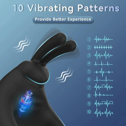 Penis Ring Vibrator Wireless Remote Control Clitoral Stimulation Delay Ejaculation Enlargement Erection For Men