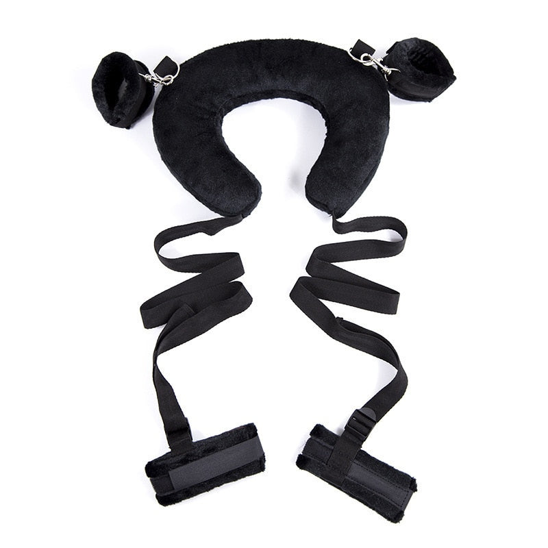 SM Bondage Restraints Slave Straps Pillow Sex Toys for Women Couples Handscuff Neck Ankle Cuffs Adult Games Sex Products
