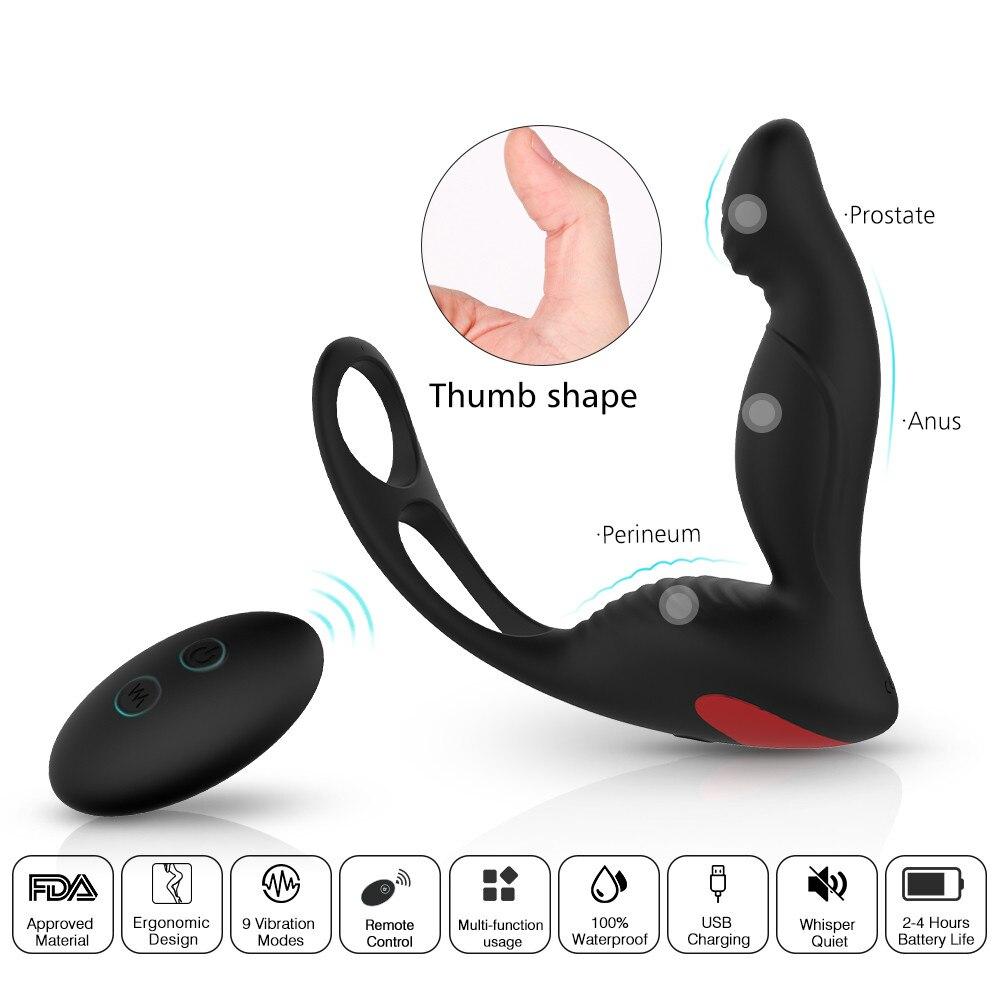 Anal Sex Toys For Men Gay Butt Plug Prostata Massager Wireless Remote Control Vibrating Adult Sex Toys For Couple