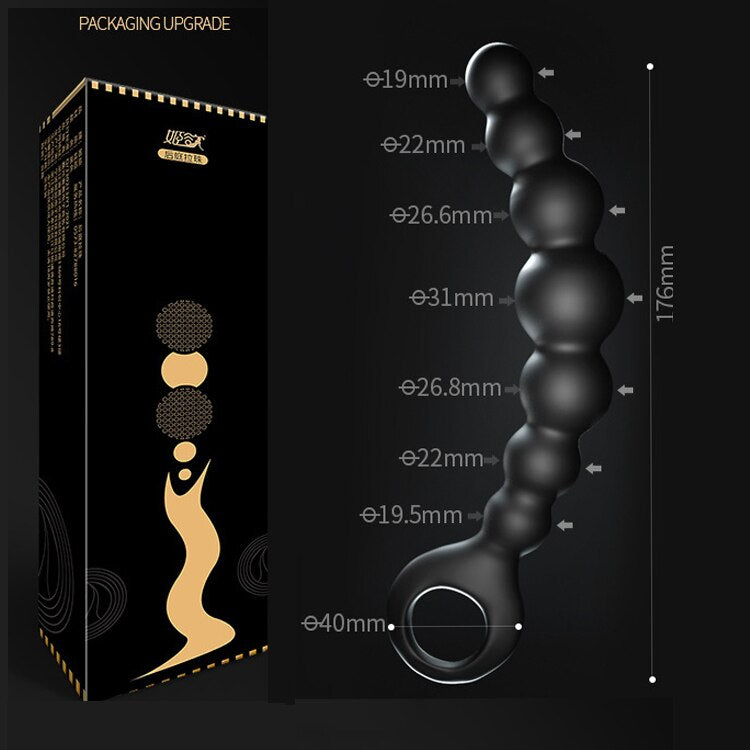 Soft Anal Dildo Butt Plug Prostate Massager Adults Gay Phalluses Anal Plug Beads Sex Toys for Men BDSM Toys for Women Anal Toys