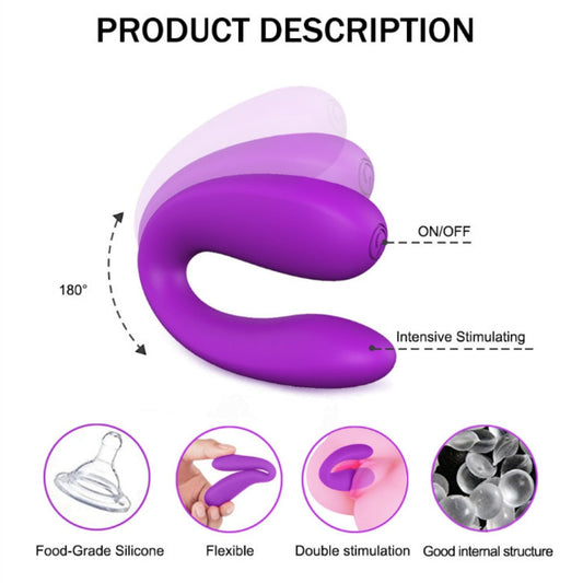 U-shaped Vibrating Egg, Portable, Wearable, for Erotic Couples, Clitoral Stimulation, G-spot Vibration Massager, Adult Erotic Sex Toys for 18+