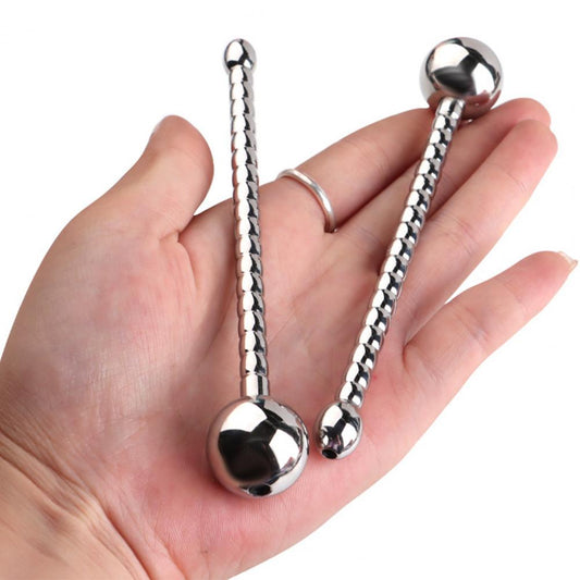 Urethral Sounding Rod, Metal Horse Eye Expander, Stainless Steel Urethral Dilator, Masturbation Toy, Urethral Bead Pagoda, Horse Eye Stick, Male