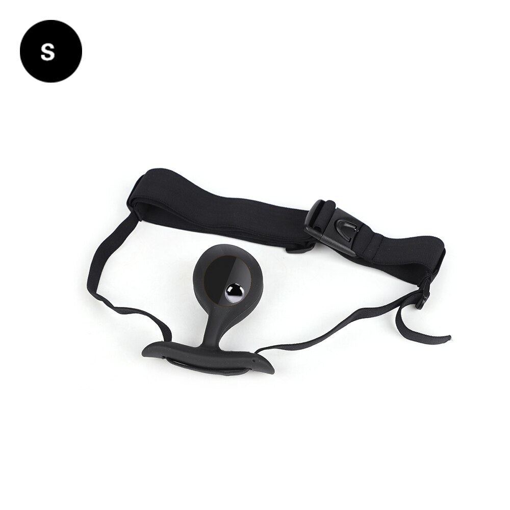 Wearable Anal Plug with Built-in Steel Ball Butt Plug Anal Toys Female Masturbation Tool Prostate Stimulator Sex Toys for Women
