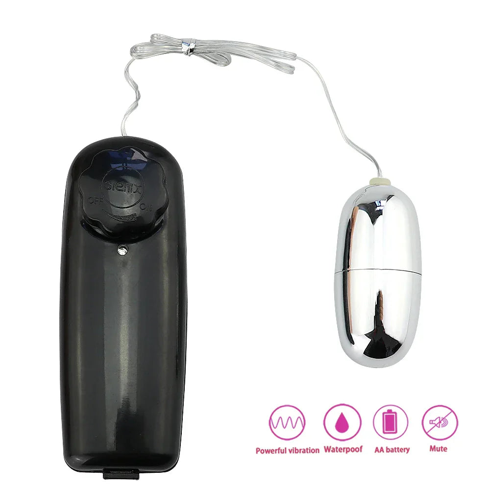 Wired Remote Control Vibrating Egg Bullet Vibrator G-spot Stimulator Massager Multi-speed Sex Toy for Women Adult Pleasure Device