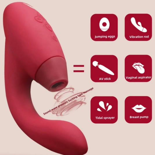 Womanizer Duo 10 Sucking Vibration Modes & 14 Intensity Levels Sex Toy for Clitoral and G-spot Stimulation IPX7 Magnetic Charging