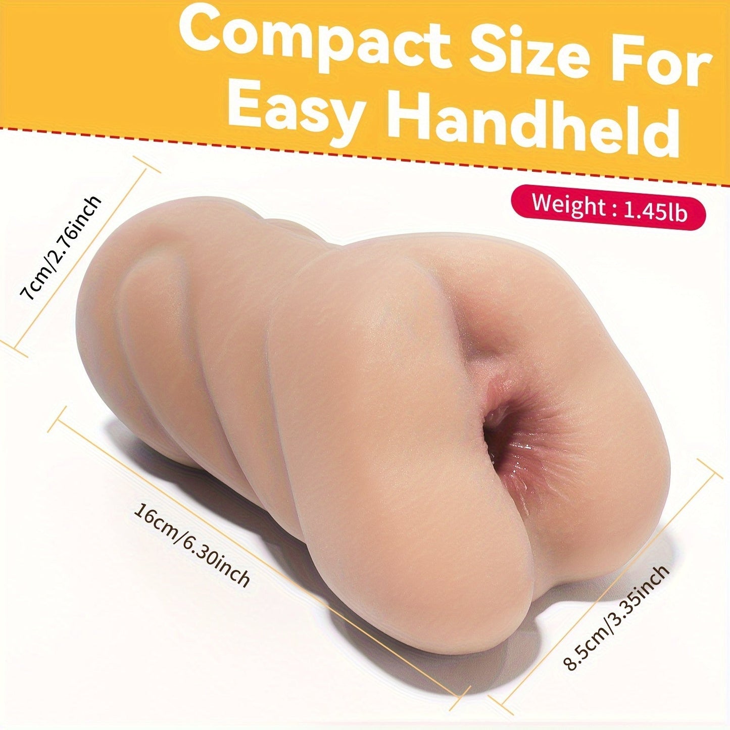 TPE Anal Passage Finger Sleeve - Handheld Anal Sex Toy. 1:1 Anus Restoration. No Battery Needed. for Adults