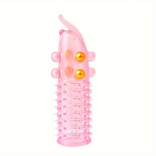Men's Wolf Teeth Penis Sleeve With Bead. Accessory For Longer Stronger Erection Ejaculation Delay Pleasure Enhancing. Transparent Elephant Nose Cock Condom For Men Couples