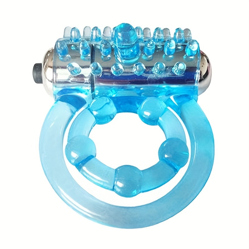 Portable Silicone Delay Ring With Dual Vibrating Circles - Enhance Stamina And Pleasure For Men And Couples