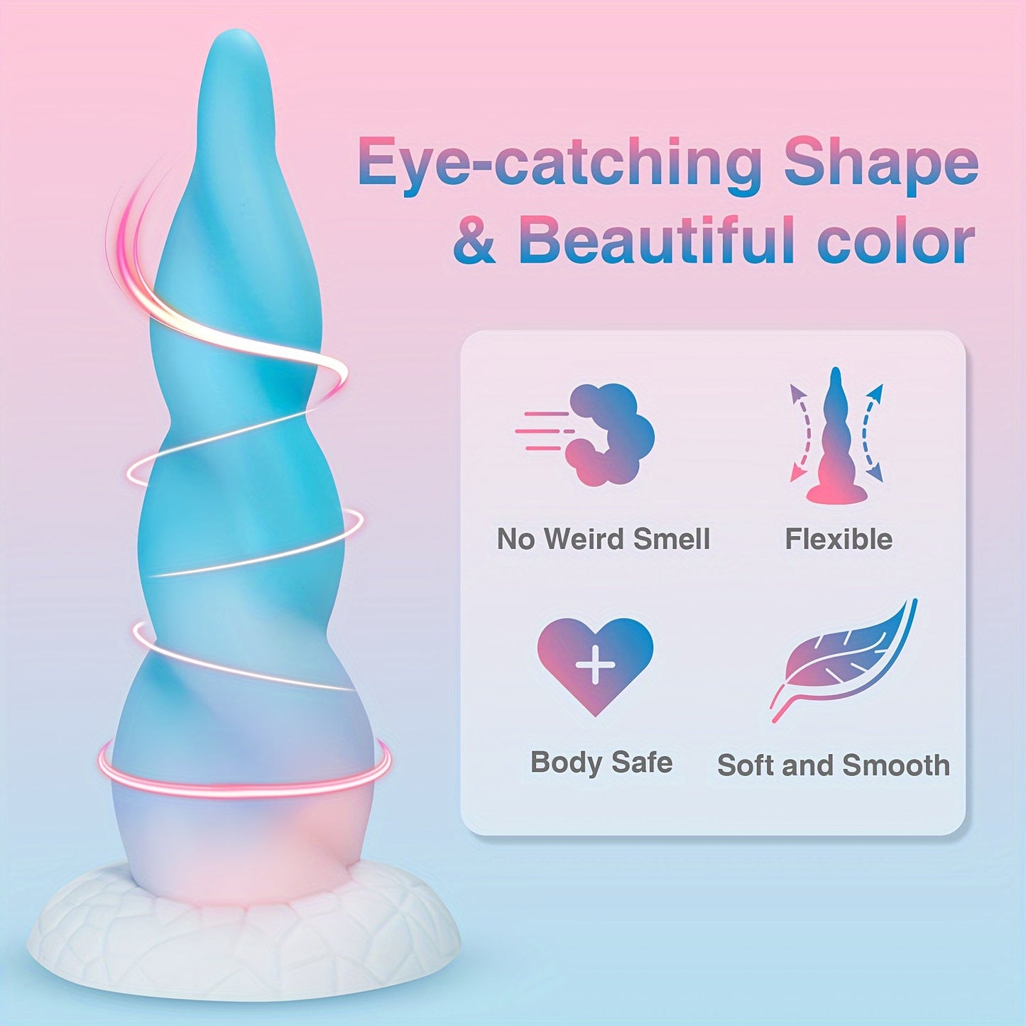Huge Thick Monster Dildo for Women - 8.6 Inch Realistic Fantasy Big Silicone Anal Dildo with Strong Suction Cup for Hands-Free Play. Soft G Spot Prostate Massager Adult Sex Toys for Female and Couples