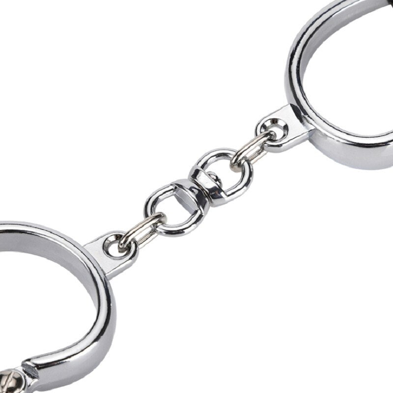 Stainless Steel Female Male Handcuff Metal Ankle Cuffs Wrist Cuff for Couple BDSM Bondage Restraints Adult Game Sex Toys