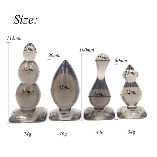 Stimulating Anal Butt Plug Great Jelly Anal Toys Sex Toys for Men and Women.buttplug Adult Product