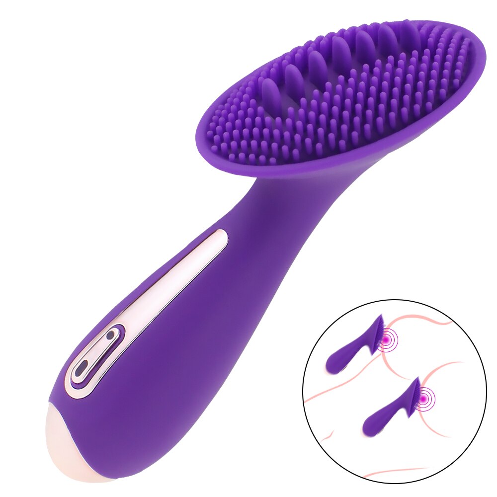10 Modes Dildo Tongue Vibrator Nipple Massager Clitoris Stimulator Vagina Tightening Pussy Masturbator Adult Toy for Women