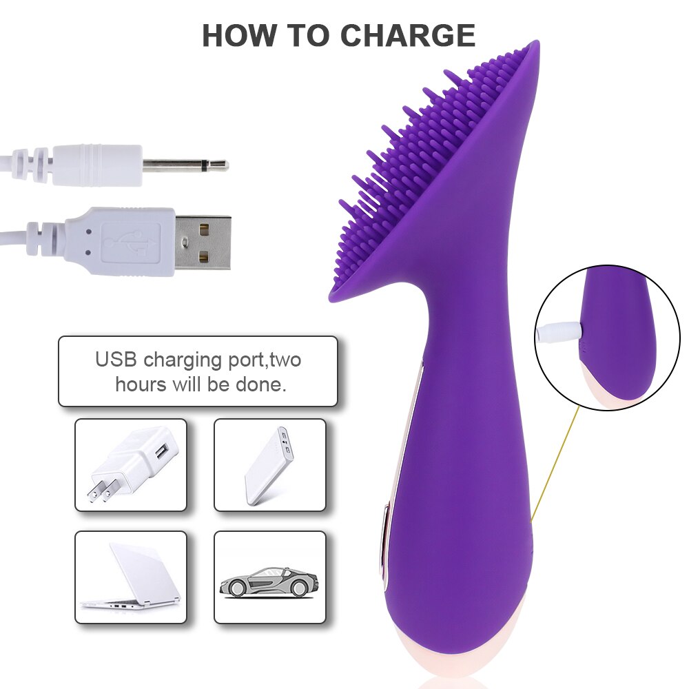 10 Modes Dildo Tongue Vibrator Nipple Massager Clitoris Stimulator Vagina Tightening Pussy Masturbator Adult Toy for Women