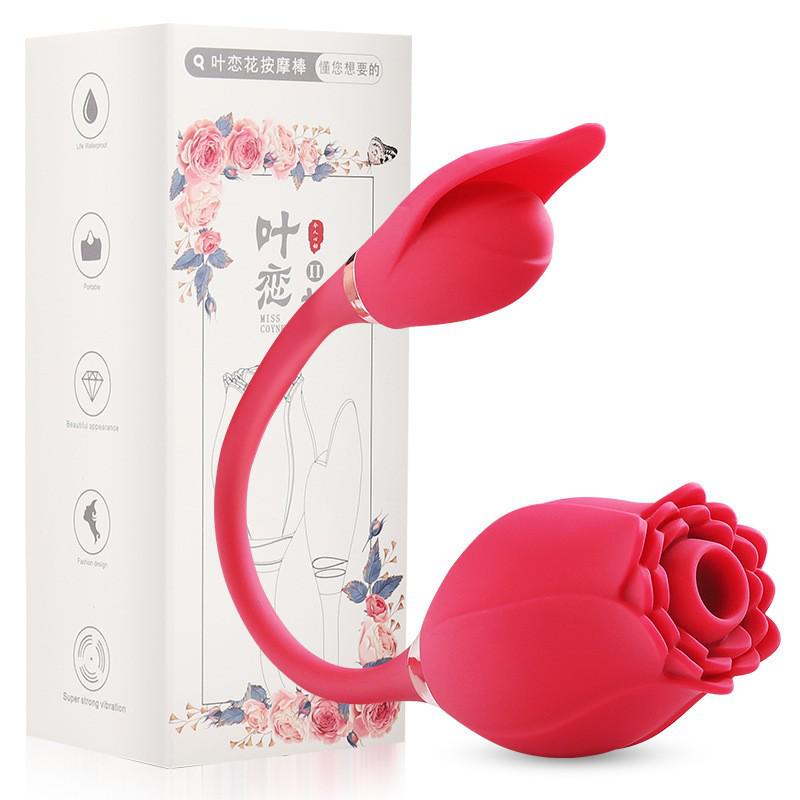 Rose Clitoral Sucking Vibrator with Vibrating Egg Vaginal Anal Stimulator Breast Nipple Massager Oral Sex Toy for Women