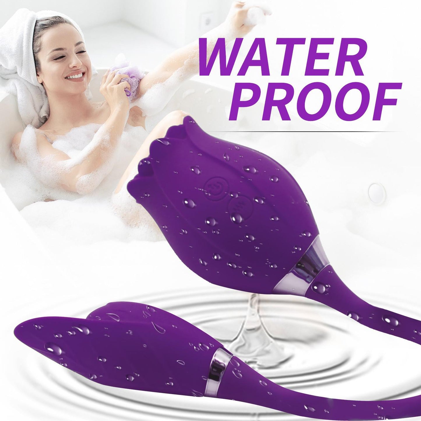 Rose Clitoral Sucking Vibrator with Vibrating Egg Vaginal Anal Stimulator Breast Nipple Massager Oral Sex Toy for Women
