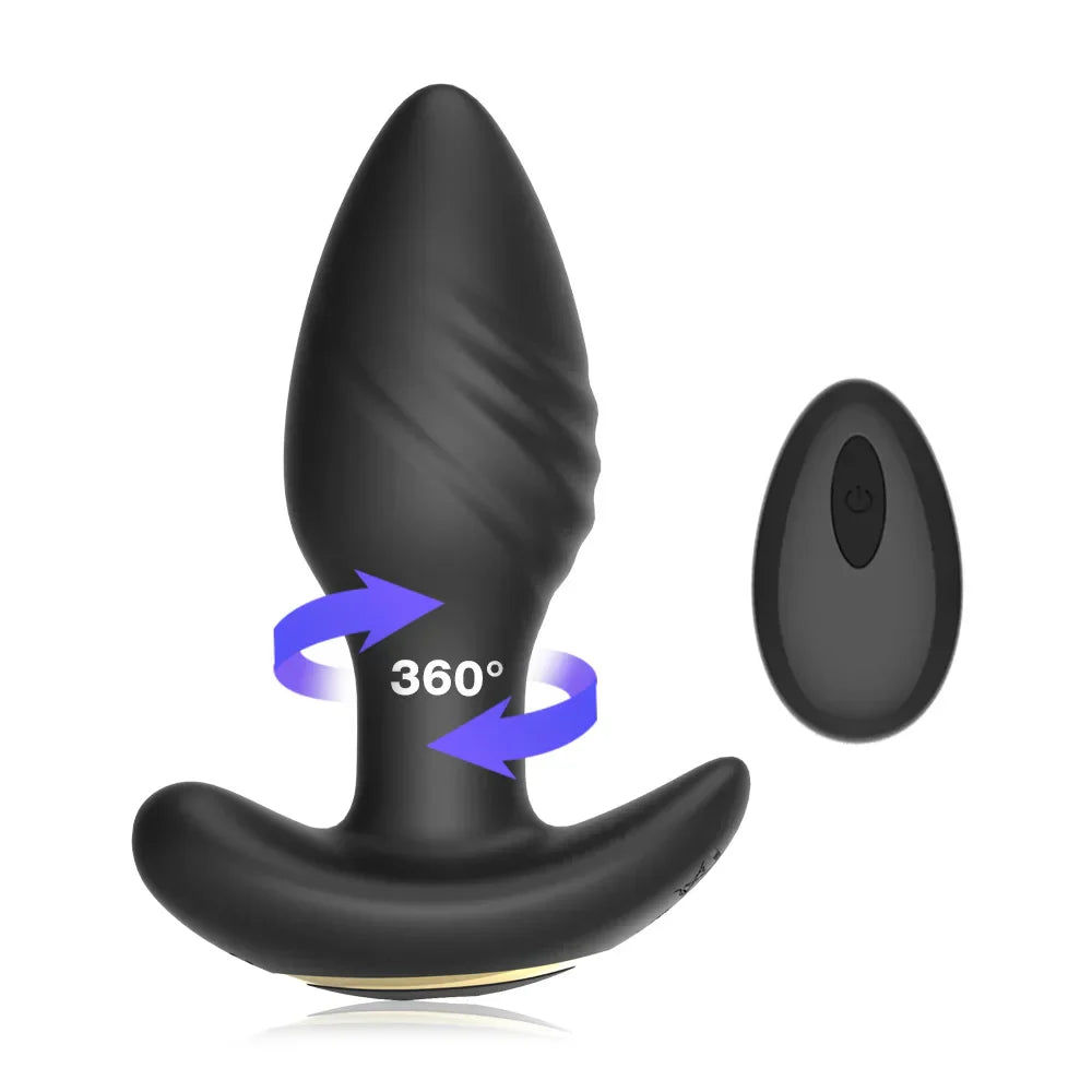 10 Speeds Rotating Anal Vibrator Butt Plug Men Prostate Massager Anal Stimulator Female Masturbator Adult Sex Toys for Women Gay