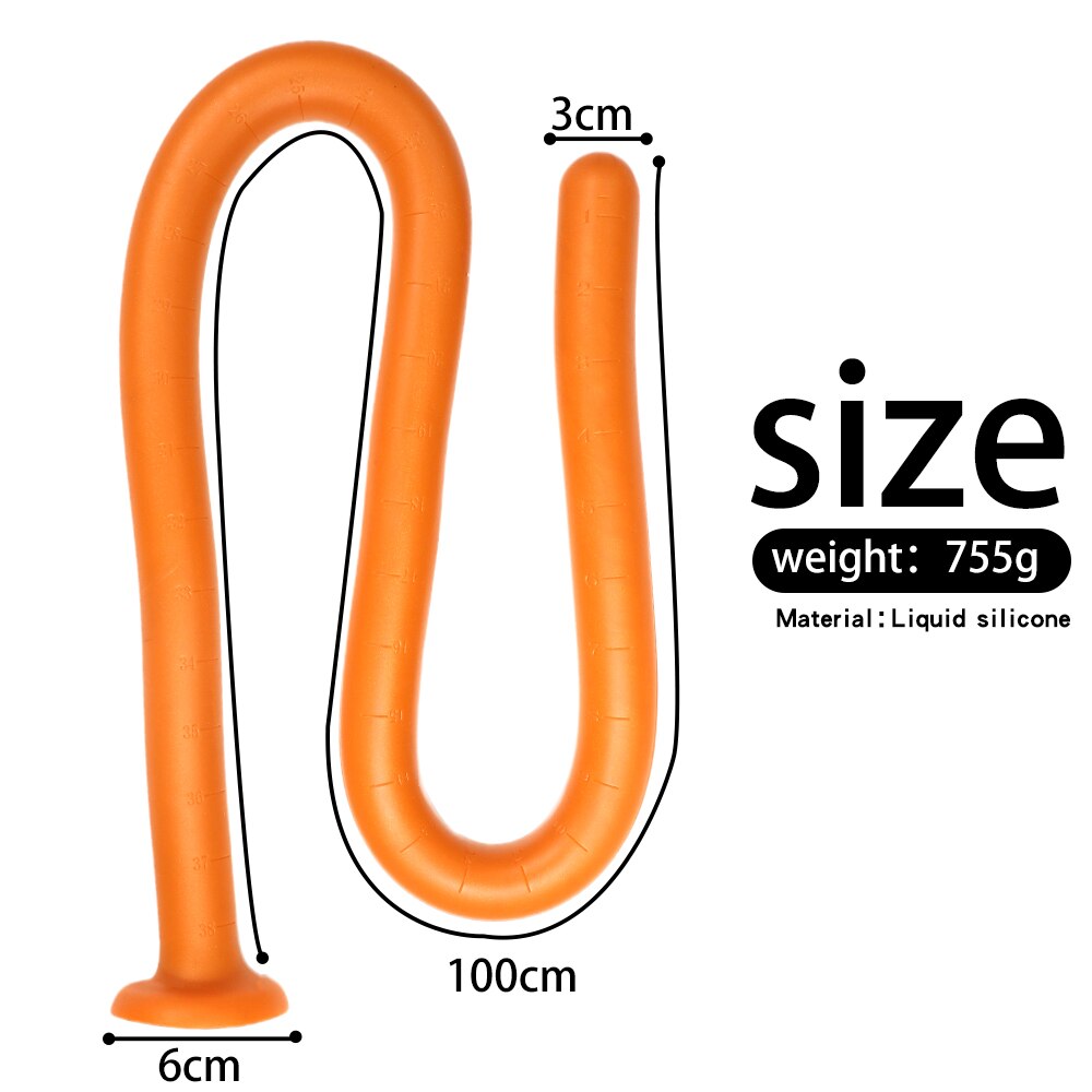 100cm Super Long Butt Plug Dildo Anal Long Adult Sex Toy for Men Prostate Massager Anus Vaginal Dilator Anal Plug Long Plug Butt