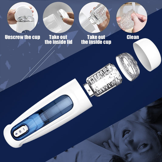 10-Mode Rotating Male Masturbator Automatic Piston Simulated Vagina Sex Toy for Men Adult Products