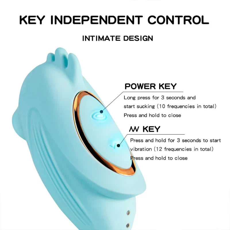 12-Frequency Vibrator 10 Sucking Modes Stimulator Rechargeable Massager Sex Toy