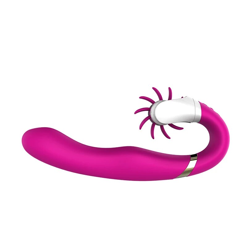 12-Speed Mute Rotating Vibrator Dildo, Clitoral Tongue Licking Oral Sex Toy for Women, Clitoris Stimulator, Masturbator for Women