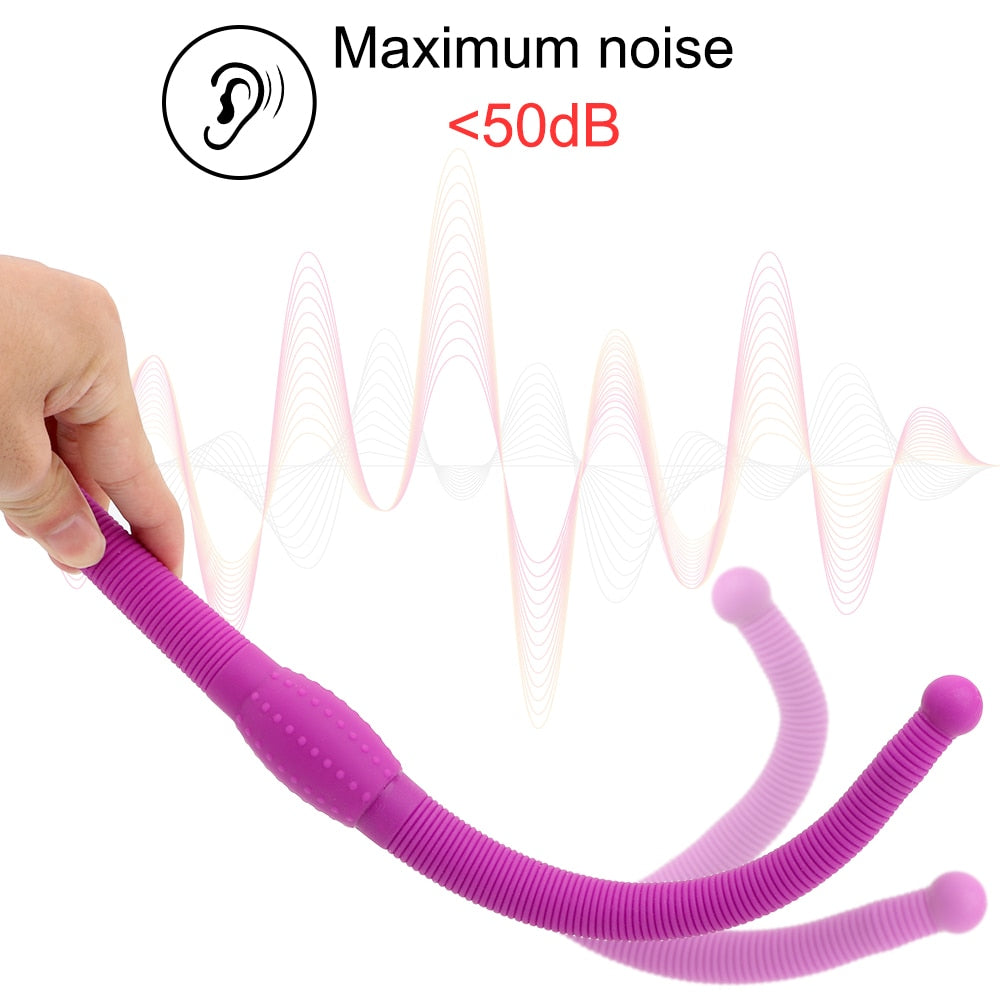 12-Speed Lesbian Strap-on Dildo Vibrator, Flexible Double Head Vaginal Massager G-Spot Anal Sex Toy for Women, Adult Products