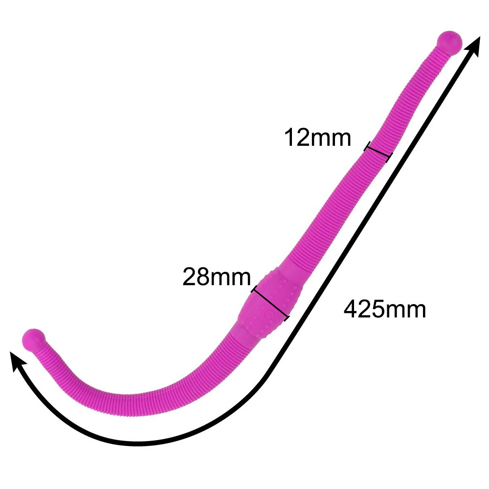 12-Speed Lesbian Strap-on Dildo Vibrator, Flexible Double Head Vaginal Massager G-Spot Anal Sex Toy for Women, Adult Products