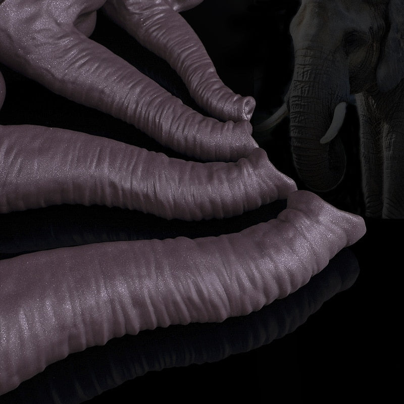 12in Realistic Soft Silicone Elephant Dildo Big Penis Suction Cup Stimulate Orgasm Lesbian Sex Toy Anal