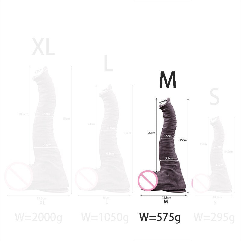 12in Realistic Soft Silicone Elephant Dildo Big Penis Suction Cup Stimulate Orgasm Lesbian Sex Toy Anal