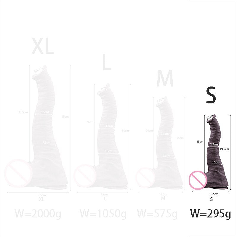 12in Realistic Soft Silicone Elephant Dildo Big Penis Suction Cup Stimulate Orgasm Lesbian Sex Toy Anal